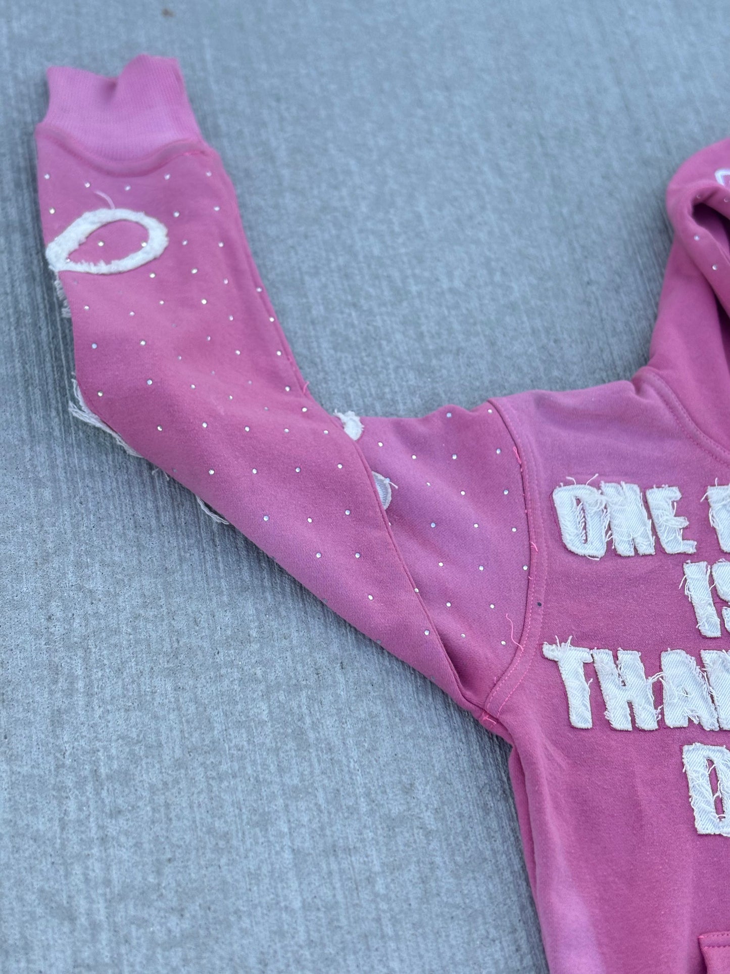 Pink "One of none" Hoodie