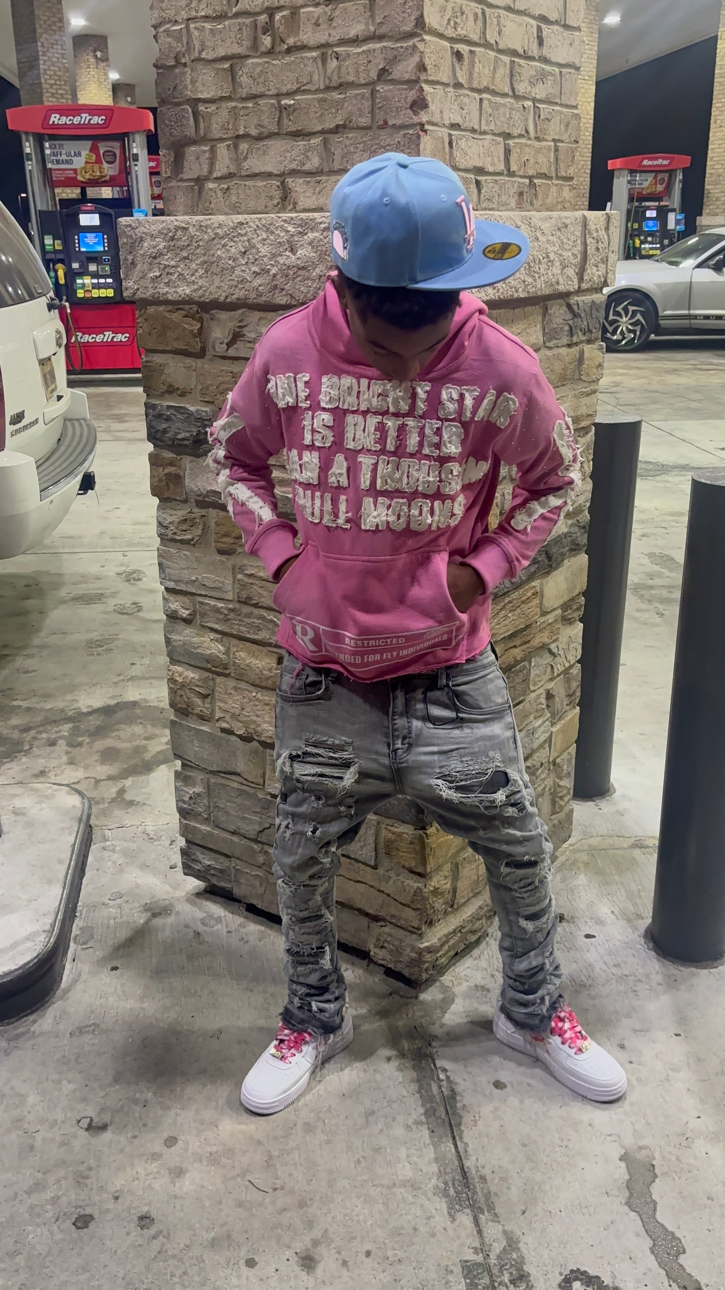 Pink "One of none" Hoodie