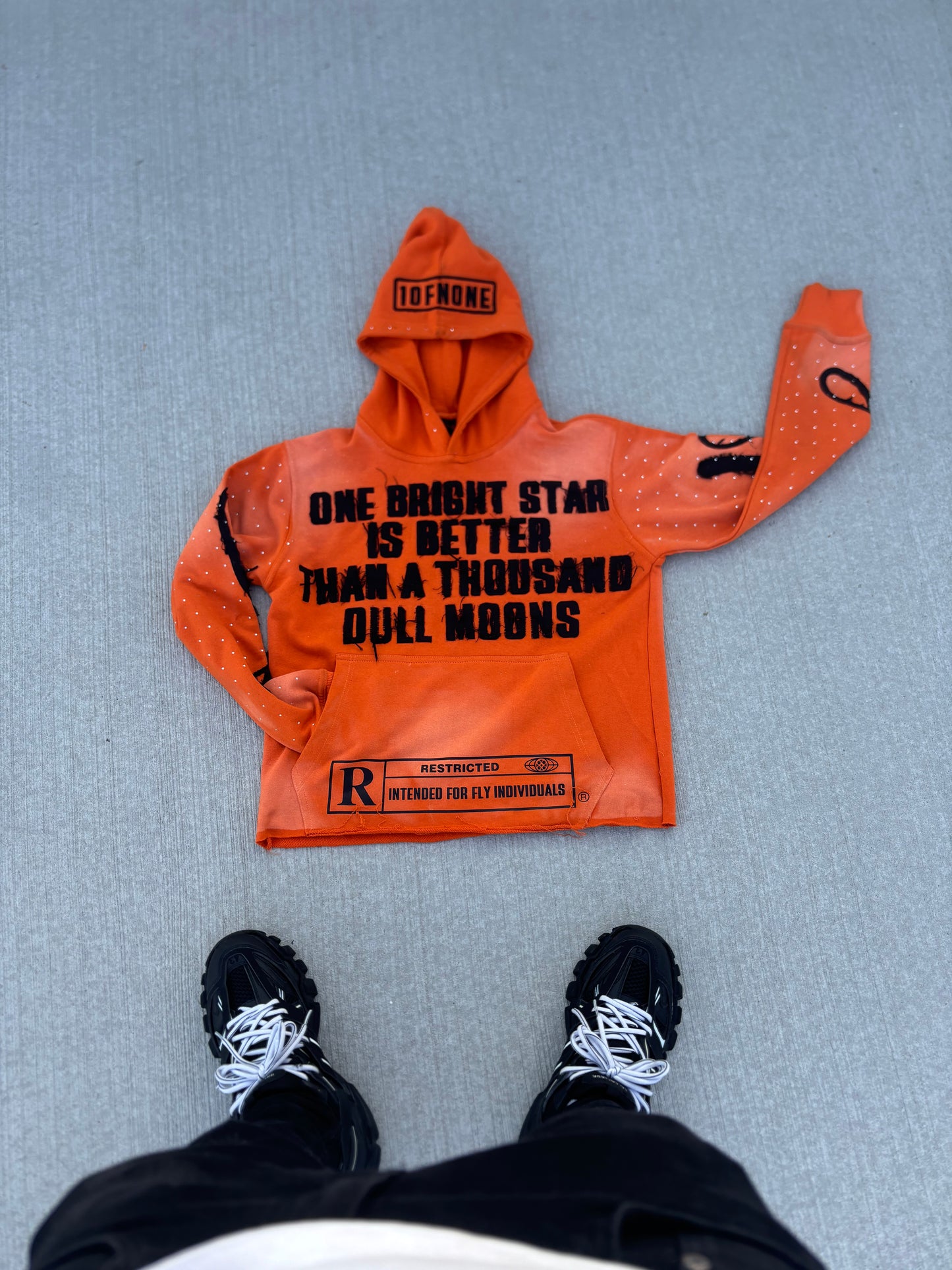 Orange "One of none" Hoodie