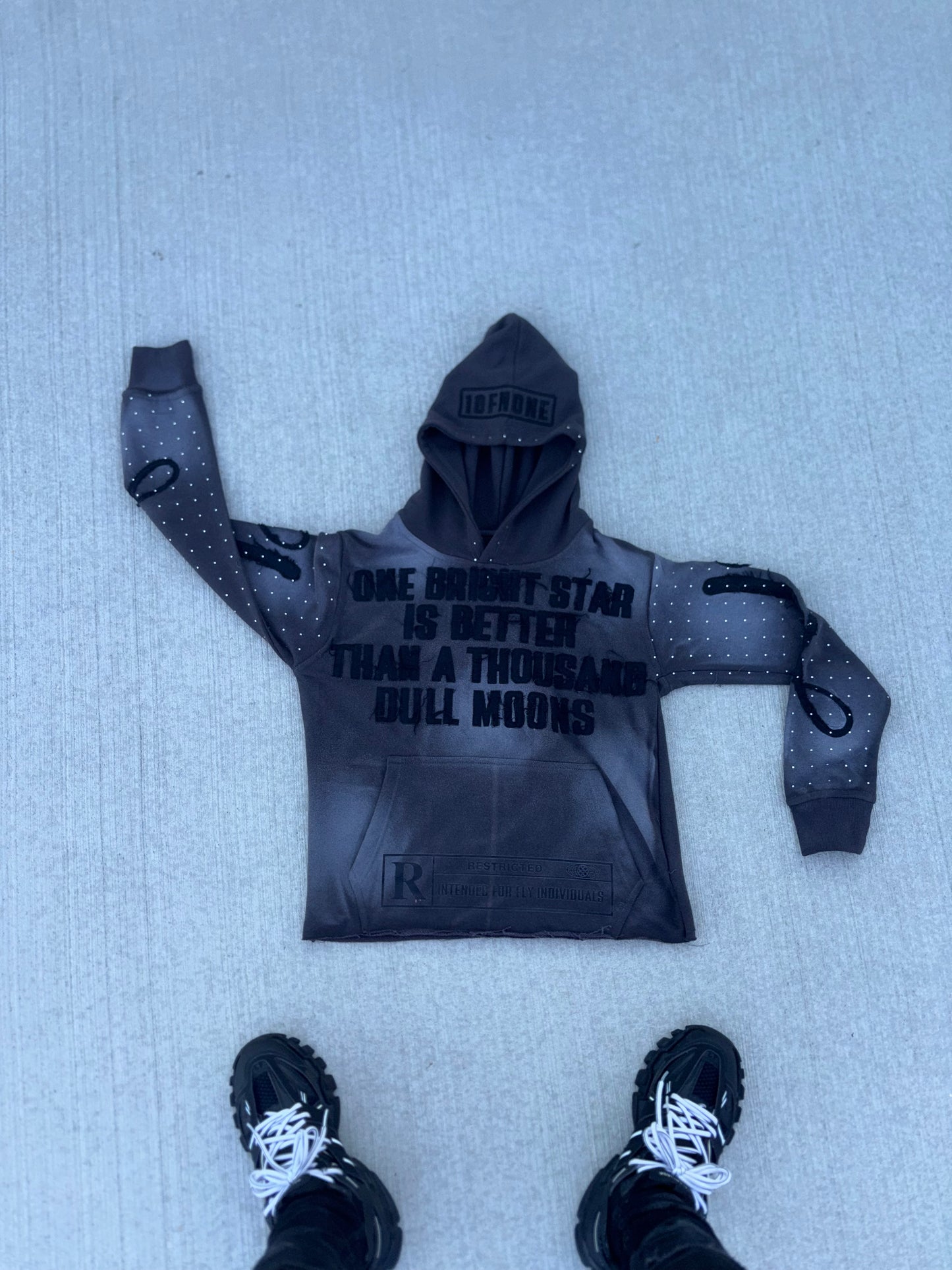 Grey "One of none" Hoodie