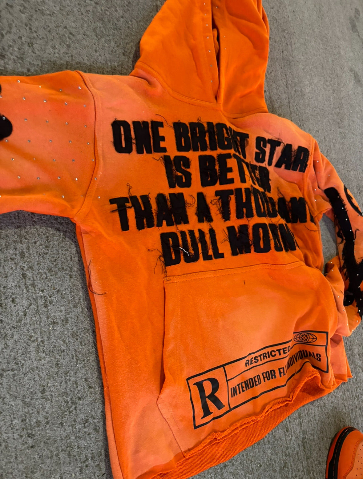 Orange "One of none" Hoodie