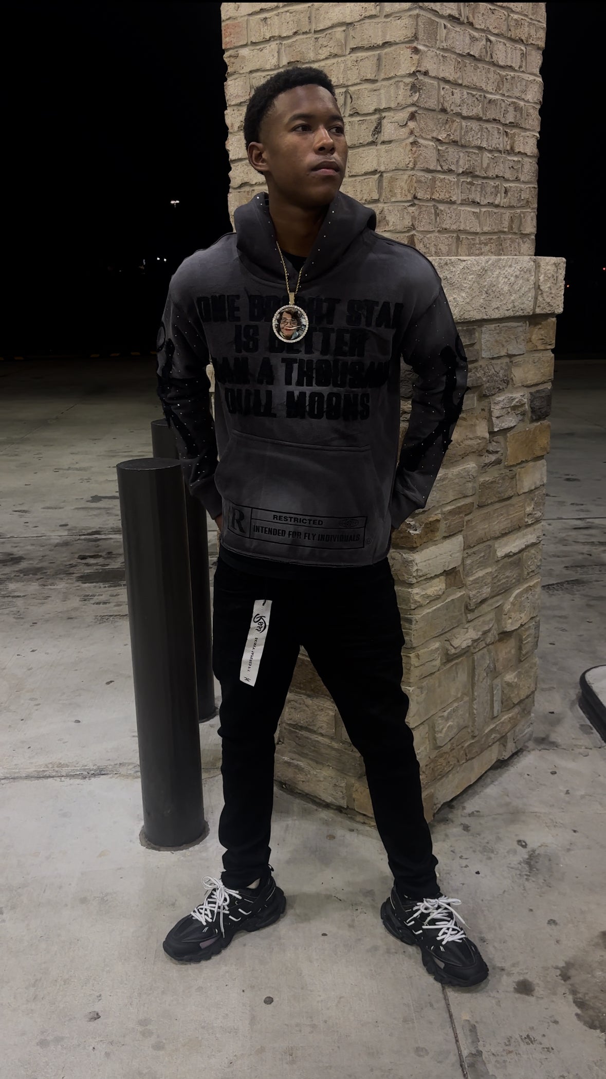 Grey "One of none" Hoodie